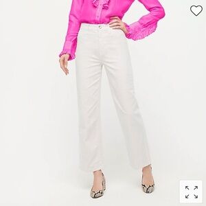 NWT! J. Crew Slim wide-leg pant in washed canvas